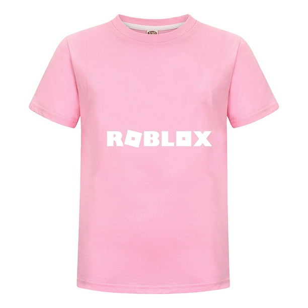 Camiseta Roblox para Niño Ninas en Verano, Playera Infantil Gamer con Estampado Colorido de Personajes, Ideal para Regalo y Uso Diario