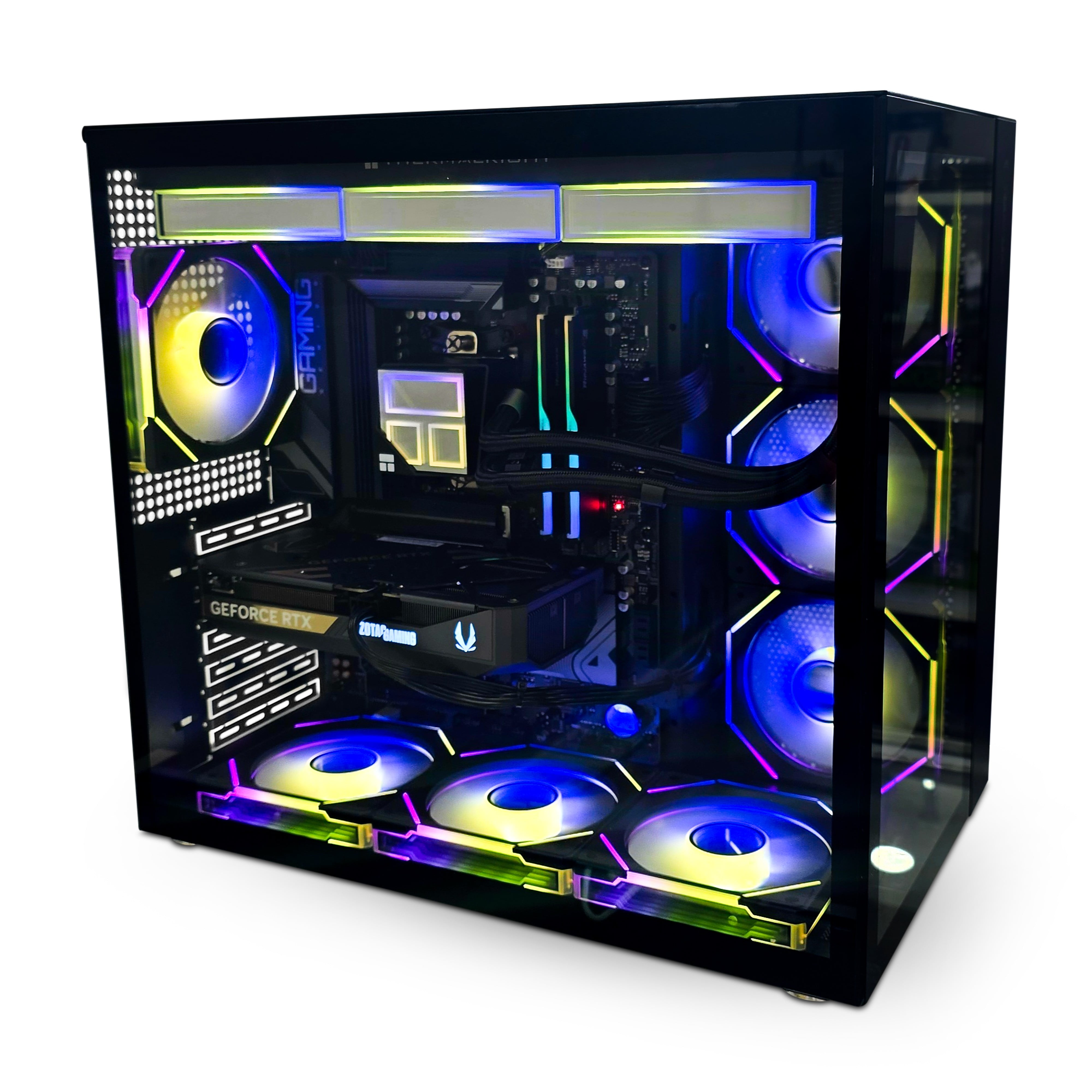 Blazingtech EX Blaze Gaming Desktop PC, Intel I5-14600, GeForce RTX 5060TI, 32GB RAM, 1TB NVMe, Black