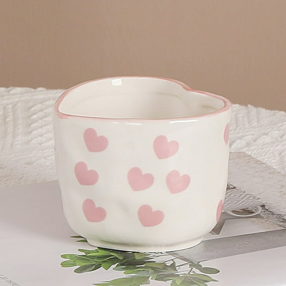 Valentines Day Gifts for Her Heart Shaped Ceramic Coffee Mug Lovely Ceramic Coffee Mug for Home and Office