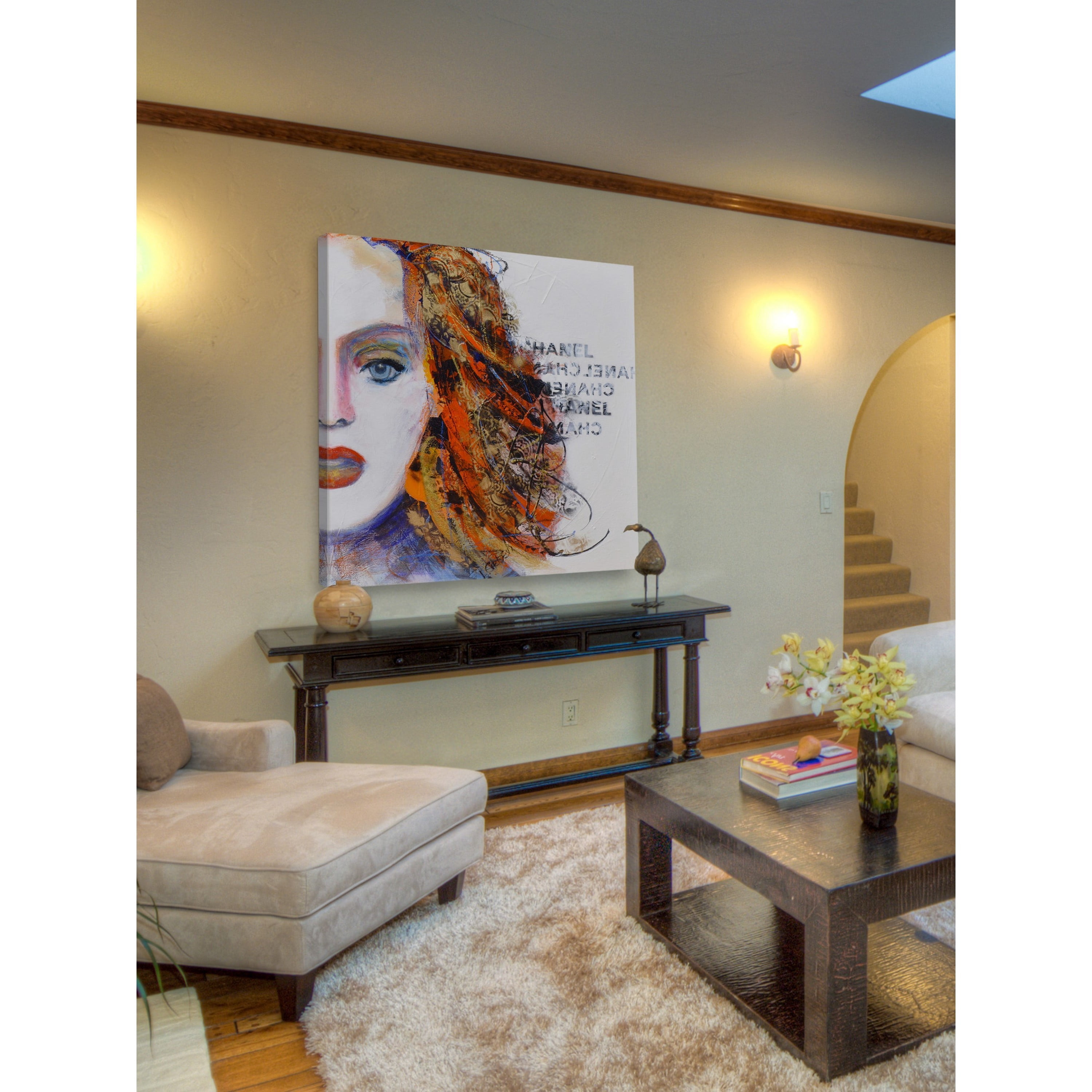 Dazzling Painting Print on Wrapped Canvas