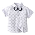 thumbnail image 4 of Toddler Baby Boy Clothes For 2t 3t Boys Cute Summer Short Sleeve T Shirt Tops Shorts Clothes Sets Baby Boy Outfits 4t 5t 6t 7t Children,Crewneck 18-24 Months, 4 of 7