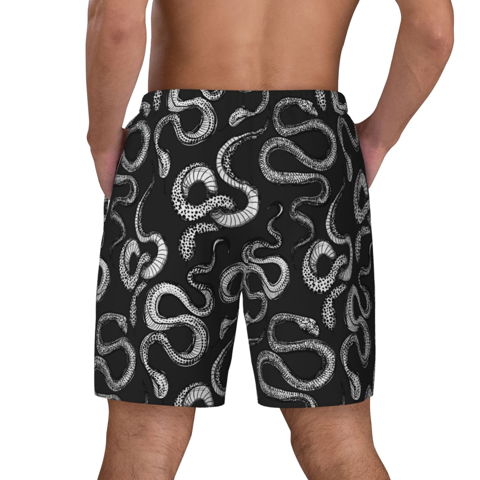 Xecao Snake for Men's Swimming Trunks Swim Trunks Quick Dry Swim