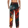 thumbnail image 3 of Uemuo 60s Western Skull Cowboy Pattern Men's Wide Leg Palazzo Lounge Pants with Pockets Light Weight Loose Comfy Casual Pajama Pants-Medium, 3 of 9