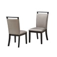 thumbnail image 4 of Danby 9 Piece Dining Set, Gray Fabric & Cappuccino Wood (Table & 8 Chairs), 4 of 6