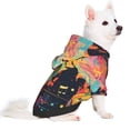 thumbnail image 2 of Fotbe World Map Guitar Illustration Sudadera con Estampado para Perros Pequeños – Suéter con Capucha para Mascotas, Tela Suave de Forro Polar con Bolsillo-XX-Large, 2 of 7