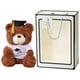 thumbnail image 3 of Oso de peluche con gorro de soltero juguete de 23cm regalos de graduación para estudiantes color marrón claro, 3 of 3