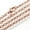 Red Copper, variant on 50Strands Iron Rolo Chains Necklace Makings with Lobster Clasps Soldered-Gunmetal-17.7" (45cm)