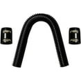 thumbnail image 4 of 24" Radiator Hose Flexible Stainless Steel Universal Water Hoses With 2Pcs Chrome Caps Black, 4 of 6