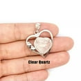 thumbnail image 5 of Natural Chakra Love Heart Crystal Stone Quartz Pendant Necklace Jewelry Healing, 5 of 7