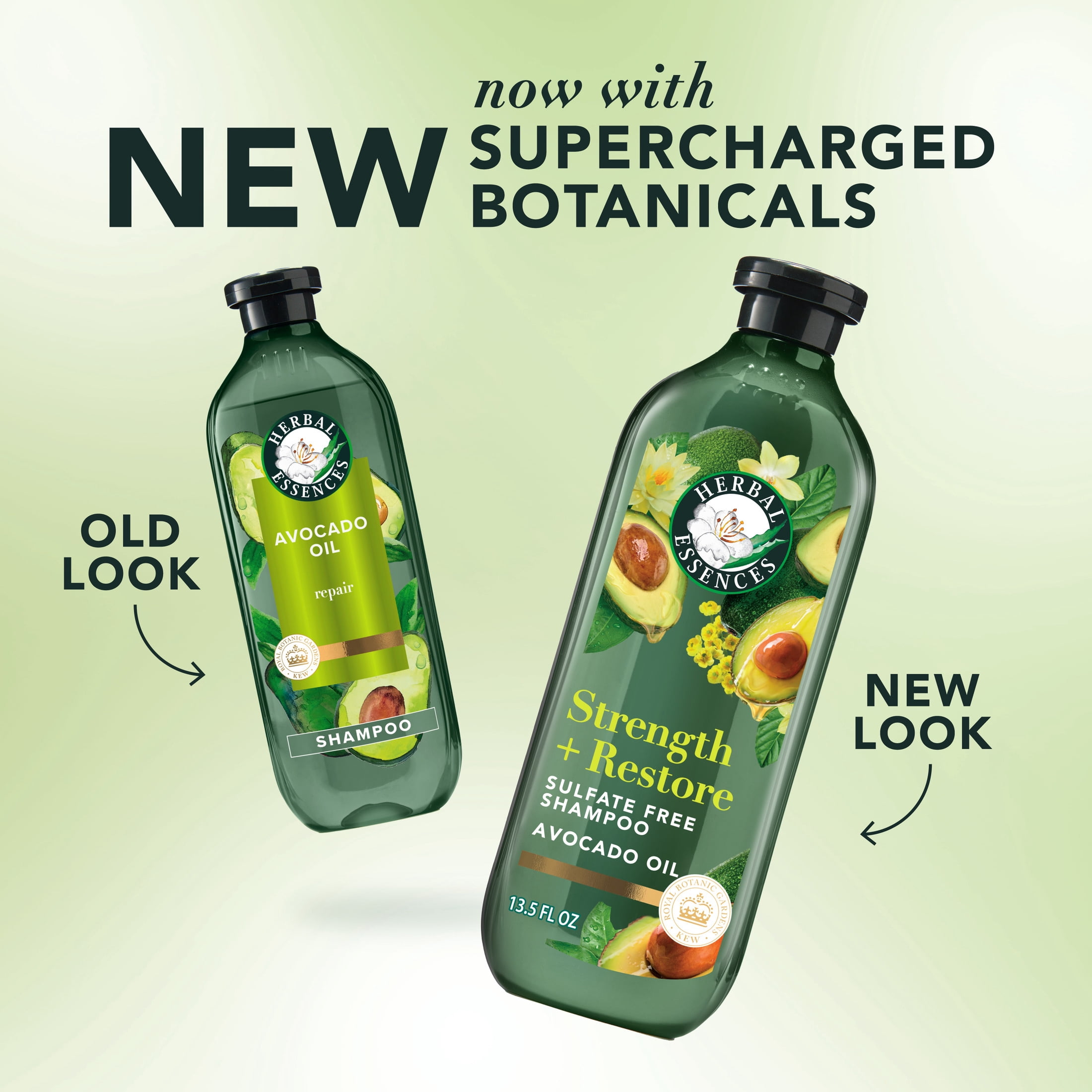 (3 pack) Herbal Essences Strength + Restore Avocado Sulfate-Free Shampoo - 13.5 fl oz