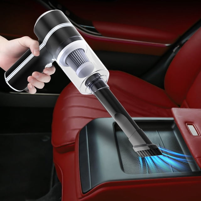 Fiudx Aspiradora Portátil de Mano, Inalámbrica, para Uso En Seco y Húmedo, Potente Potencia de Succión, Batería de Larga Duración, Multiusos para Coche y Hogar, Tamaño Compacto, Incluye Cable Usb y P