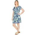 thumbnail image 3 of Larky Lark Womens Key Hole T-Shirt Dress In Bold Floral, 3 of 4