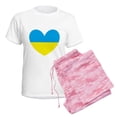 thumbnail image 6 of CafePress - I Stand With Ukraine Heart Pajamas - Women's Short Sleeve Print T-Shirt and Pants Light Cotton Pajama Set, 6 of 7