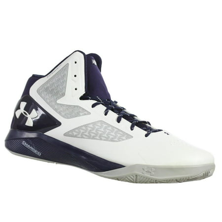 UNDER ARMOUR MEN'S BASKETBALL SHOES TB CLUTCHFIT DRIVE 2 WHITE NAVY GREY 18