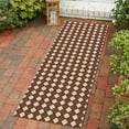 thumbnail image 2 of Indoor/Outdoor Custom Size Low Profile Runner Rug with Non-Slip PVC Backing - Water Resistant- 31'' & 36'' & 42'' wide-Runner Rugs for Hallway, Entryway, Deck, Kitchen, Office, Garage- Trellis, 2 of 5