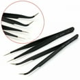 thumbnail image 2 of EXLEAF 2026 New 2Packs Straight Curved Tweezers for Nail Art Eyelash Extension Nipper Picking Tool for Home, Salon, Spa, Travel, 2 of 6
