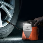 Tire Inflator Portable Air Compressor , 7800mAh Battery Powered,160PSI Cordless Air Pump for Car Tires with Digital Gauge, Auto Shut-Off, for Car, Bike, Motorcycle