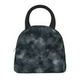 thumbnail image 3 of YFYANG Portable Waterproof Insulated Lunch Bag, Grey Abstract Texture Reusable Cooler Bag / Picnic Bag for Adults Teens, 3 of 9