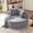 Light Grey, variant on Sdorens Oversized Round Chaise Lounge,Modern Lazy Floor Lounge Chair,Comfy Round Sofa Bed Couch,Deep Seat for Living Room,Bedroom,No Assembly,Brown(Plush Corduroy)