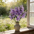 thumbnail image 6 of YOHAVEN Artificial Plant Bouquet For Wedding Home Hotel Floral Displays, Fabric And Plastic Flowers, Low Maintenance, Space Saving Desk Or Table Centerpiece, 36x20 Cm, Vibrant Multi Color Green, 6 of 6