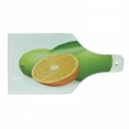 thumbnail image 1 of Green and Orange Cutting Board, Fresh Limes with Half Orange Winter Season Fruits Citrus Theme, Tempered Glass Cutting and Serving Board, Wine Bottle Shape, Orange Apple Green, by Ambesonne, 1 of 1