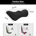 thumbnail image 4 of Lumbar Support Pillow Ergonomic Memory Foam Lumbar Pillow, Relieve Back Pain, Breathable & Detachable & Washable, Neo Cushion Lower Back Pillow for Office Chairs, Car Seats (Black), 4 of 6