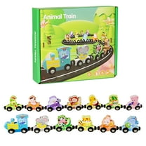 JVBTVB Toys, Children's Track Tractor Magnetic Little Train Baby Early Education Puzzle Boy Assembly ToyHoliday Gifts