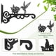 thumbnail image 5 of Gancho de pared Hummingbird de alta resistencia para cestas colgantes - Pack de 2 perchas decorativas de hierro para macetas, macetas y decoración de jardín, 5 of 5