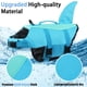 thumbnail image 2 of Chaleco salvavidas para perros EMUST Shark Design ajustable azul L, 2 of 6