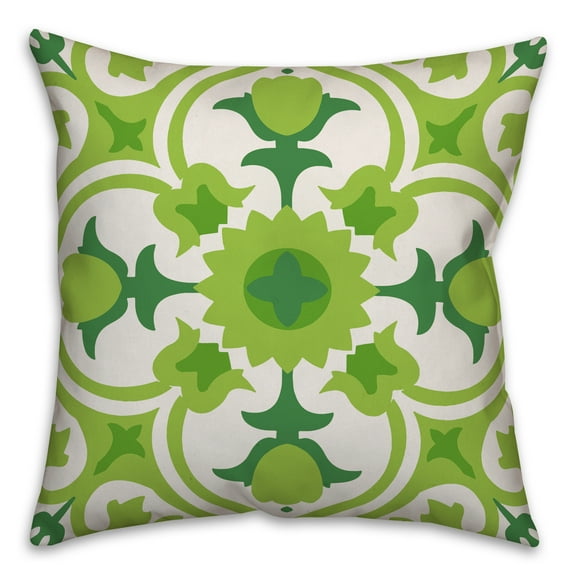 Creative Products Spanish Tile Lime 16x16 Indoor / Outdoor Pillow