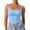 504_Light Blue, variant on QIJUNTUO Women's Double-Lined Square Neck Camisole With Removable Padding For Club Wear Light Blue