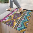 thumbnail image 4 of Yellow Geometric Boho Pattern Door Rugs,Washable Non Slip Door Mats Indoor,Decorative Door Mats,Entry Mat Indoor for Entrance,Bedroom,Kitchen,Bathroom,17"x30", 4 of 6