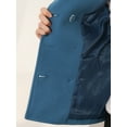 thumbnail image 5 of Unique Bargains Women's Notched Lapel Outerwear Double Breasted Coat XS Blue, 5 of 6