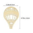 thumbnail image 3 of 10 Set of Creative Wood Hot Air Balloon Shapes Slices Wooden Cutouts for DIY Crafts Painting, 3 of 6