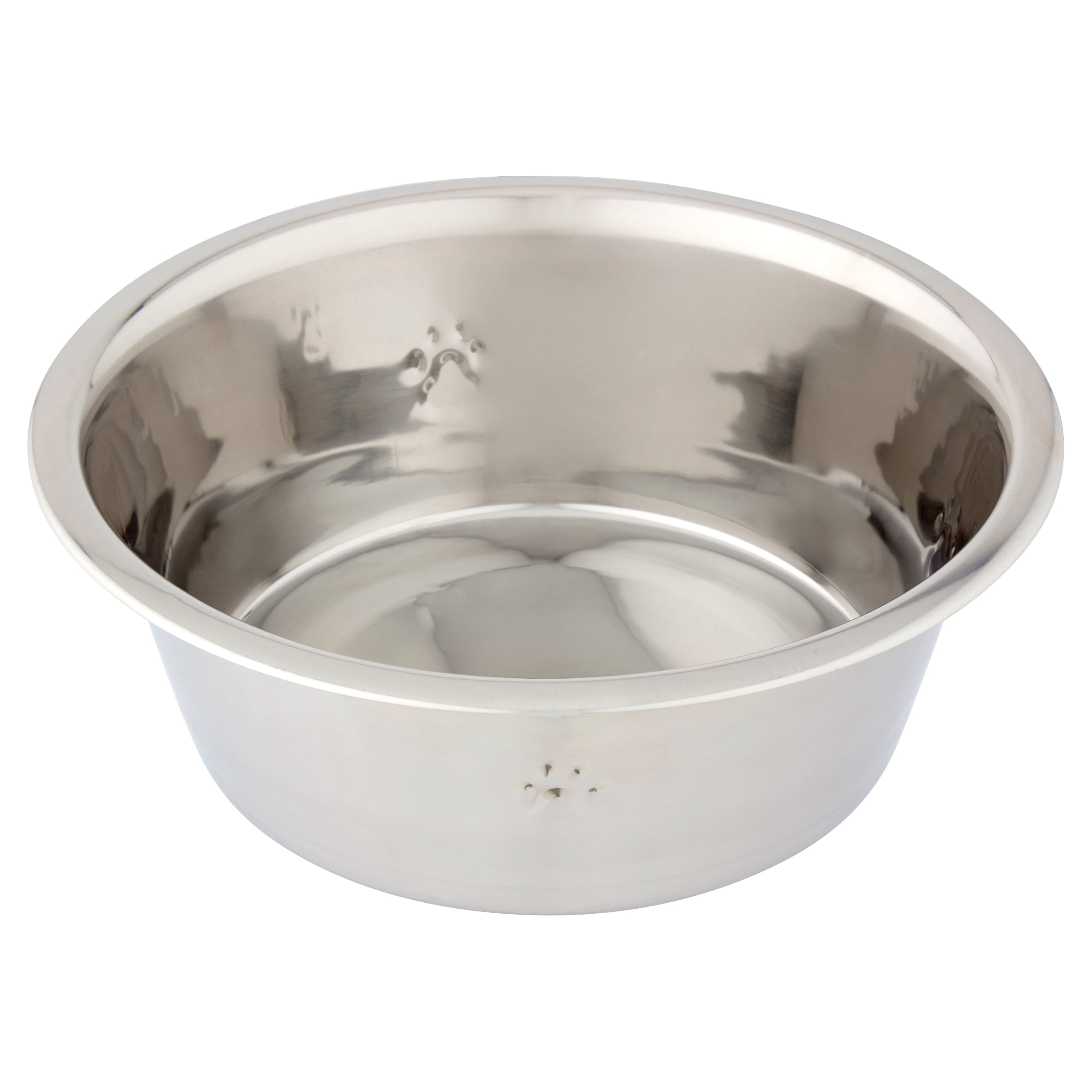 Vibrant Life Stainless Steel Dog Bowl with Paws, Large - Walmart.com Large Stainless Steel Dog Water Bowl
