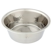 Angle View: Vibrant Life Stainless Steel Dog Bowl with Paws, Large