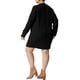 thumbnail image 3 of Vestido de suéter de mujer plus size Agnes Orinda, de manga larga, pulóver de punto, vestido corto 3X negro, 3 of 7