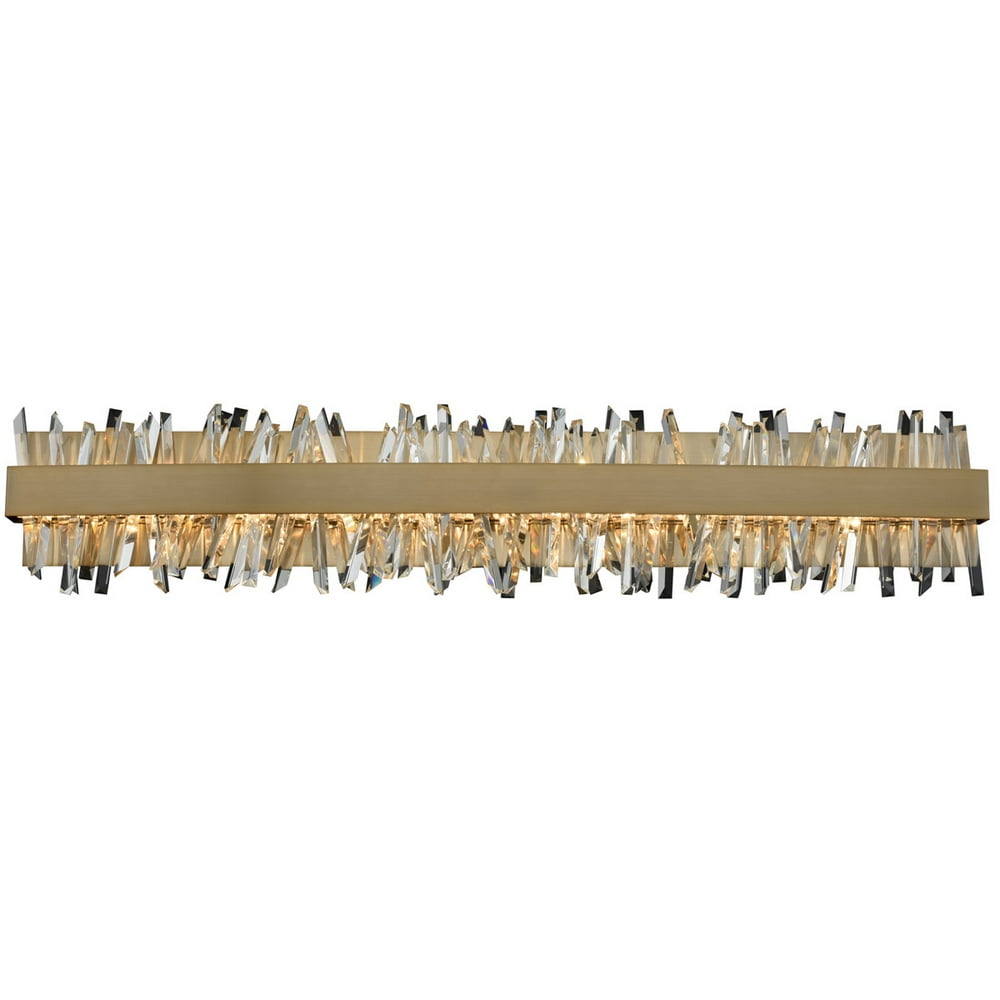 Bathroom Vanity 1 Light Fixtures With Brushed Champagne ...