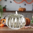 thumbnail image 1 of Lámpara de calabaza de Halloween Yotijar brillante de vidrio Plata 1, 1 of 9