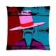 thumbnail image 1 of ABPHQTO Un caballero con bigote divertido y sombrero Funda de almohada con cremallera Funda de cojín 40x40 cm Impresión de dos lados, 1 of 1