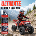 thumbnail image 5 of HOVER HEART Dirt Quad 500 for Kids Teenager, 36V Electric 4-Wheeler for Teens, X-Large Metal Frame, Speed Control, Suspension, Disc Brake, Charger Included, 5 of 17