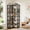 Gray, variant on Fnova 78.7" Tall 7-Tier Corner Bookshelf, Industrial Large Corner Bookcase Storage Display Rack with Metal Frame for Living Room Home Office