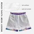 thumbnail image 3 of FORMRS Boys Swim Trunks Quick Dry Mesh Liner Boardshorts Sizes XS-XL, Astronaut Pattern, 3 of 7