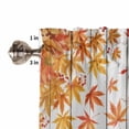 thumbnail image 5 of Fallen Maple Leaf Kitchen Valances for Windows 42x12 Inch Kitchen Curtains Valances Rod Pocket Vintage Red Fruit Wooden Grain Bathroom Window Valances for Window Treatment Decor, 5 of 6