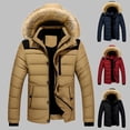 thumbnail image 2 of comerut Winter Down Coat Extra Thick Highly Warm Padded High Collar Men Jacket for Outdoor, 2 of 8