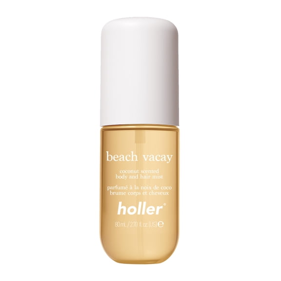 Holler Beach Vacay Body and Hair Fragrance Mist, Coconut Scented, 2.7 fl oz