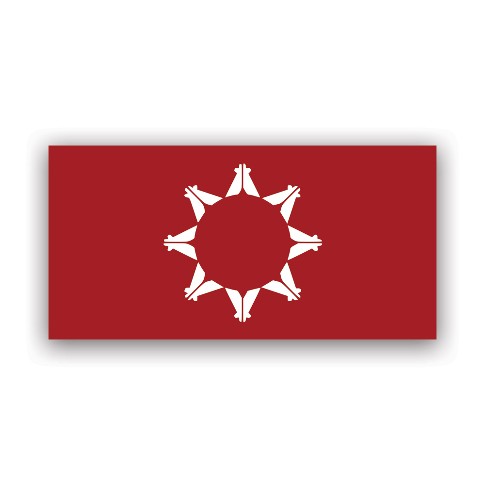 Oglala Sioux Nation Flag Sticker Decal - Self Adhesive Vinyl