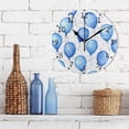 thumbnail image 3 of Blue Balloons Cartoon Round Wall Clock Silent Analog Battery Operated Black Pointer Home Decor 9.84" Diameter, 3 of 11