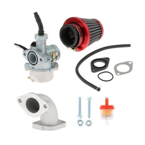 Carburador, de filtro de aire de carburador Dirt Bike ATV,Piezas de repuesto para carburador de motor de 4 tiempos,Accesorios para filtros de aire de carbohidratos para motocicletas