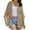 Khaki, variant on Women Open Front Kimono Batwing Sleeve Plain Casual Lightweight Crochet Cardigan Sweaters